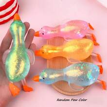 1pc Soft & Squishy Slow Rebound Cute Duck Shaped Stress Relief Toy, Freely Squeezable And Stretchable, Suitable For Adults And Students To Relieve Stress And Anxiety - Squishy Toy - Soft Squishy - Squishy Toy - Crispy Squishy - Multicolor - View 3