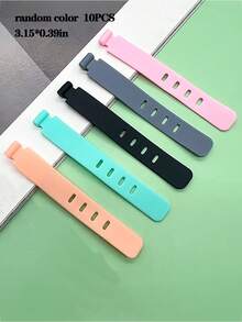 10pcs Multicolor Silicone 4-Hole Cable Organizers, Anti-Loss Earphone Cable Data Cable Charging Cable Storage, Creative Cable Management Clips - Multicolor - View 15