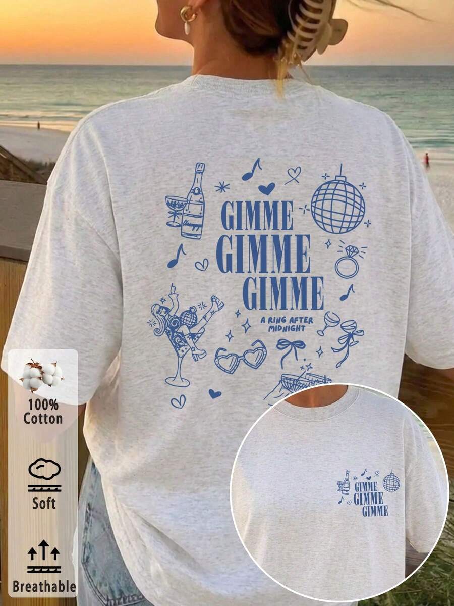 Women T-Shirts - 淺灰色 - 查看 1