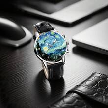 SOKI SOKI Montre pour hommes style business décontracté industriel, cadran rond à échelle mixte, montre à quartz avec affichage électronique et à aiguilles, convient pour le port quotidien, la rentrée scolaire, cadeau d'anniversaire, également un choix idéal pour les amis, sans boîte de montre incluse. - Noir - Voir 6