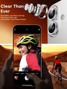 MIGAE 3pcs - Clear Camera Lens Protector Film For IPhone 17/16/18 Pro/18 Pro Max/16 Plus/17 Pro Max/16 Pro Max/15 Pro Max/14 Pro Max/13 Pro Max/12 Pro Max/11 Pro Max, Tempered Glass High Definition Independent Anti-Scratch Camera Protector Case Accessory - Clear - View 5