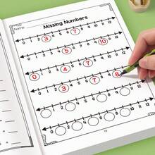 1pc, Addition And Subtraction Practice Workbook Within 20, Suitable For Kindergarten And Children 3 Years Old And Above - 彩色 - 查看 5