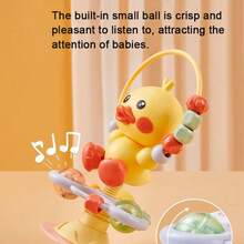 Baby High Chair Suction Cup Toy, Early Education Intellectual Grasping Rattle Toy, Soothing Enlightenment Toy - 彩色 - 查看 8