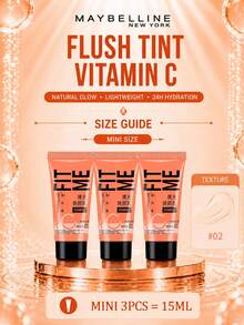 Maybelline 美寶林 Nude Glow Revitalizing Lotion #02 試用裝 5ml，1/3件可選，改善肌膚紋理，三重精華保濕，維生素C亮白，提亮膚色，適合中性至油性肌膚 - 美寶蓮早C管素顏霜 02 - 查看 14