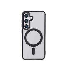 馬卡龍色磁吸透明極簡手機殼，適用於 iPhone X XR XS Max 11 12 13 14 Pro Max 15 15 Pro 16 16 Pro Max 17 17 Pro Max Galaxy S22 23 24 Plus 25 25 Ultra 26 26 Plus 26 Ultra - 暗紫色 - 查看 2