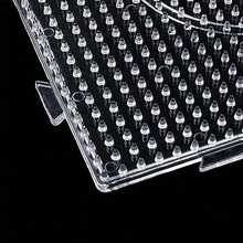 3pcs 2.6mm/5mm Perler Bead Boards, Large Square, Transparent Round, Hexagon Pegboard Set, DIY Material Template, Perler Bead Craft - Multiple Styles - View 2