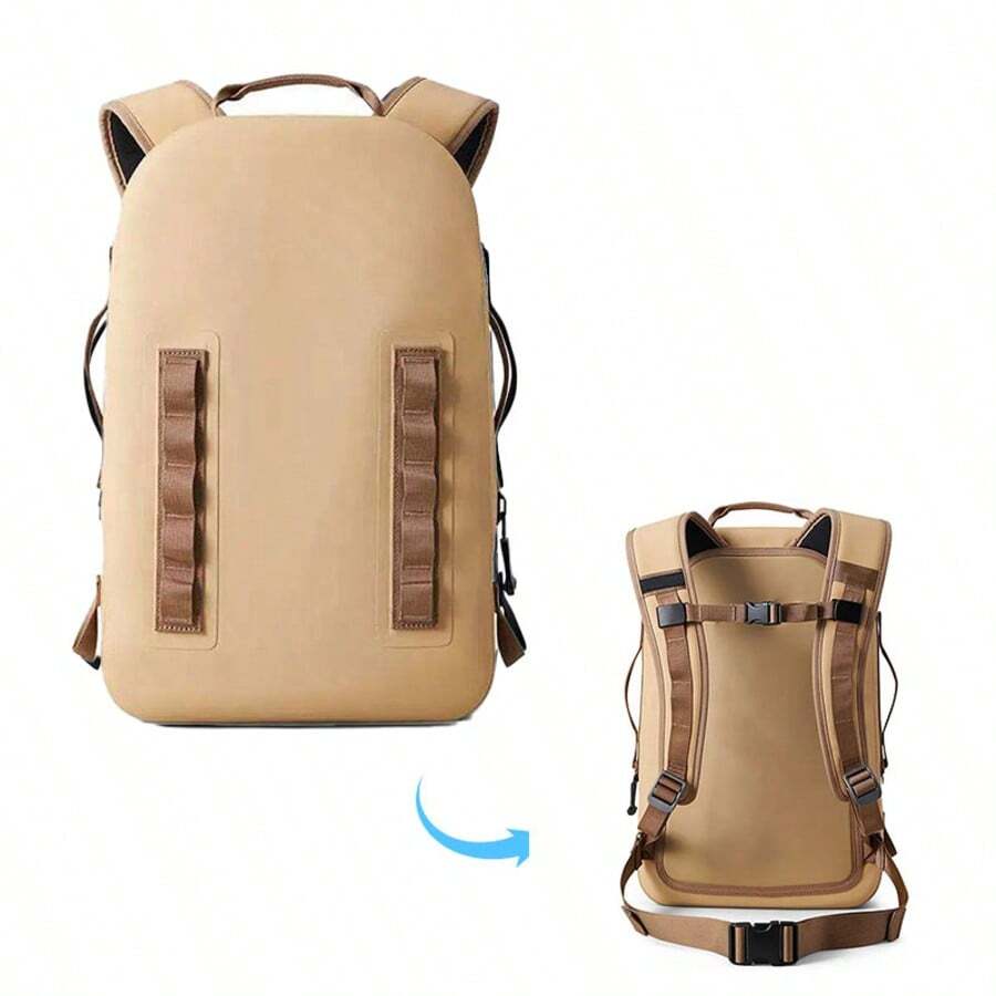 Outdoor Backpack Waterproof Bag, Compression Bag - Khaki - View 1