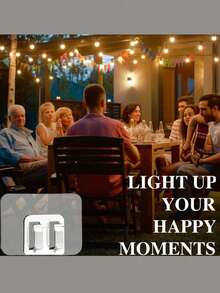 50pcs Outdoor String Light Hooks With Adhesive Strips, Waterproof & UV Resistant, No Damage To Walls, Tool-Free Installation, Suitable For Valentine's Day, Patio, Garden, Balcony Decoration, Bathroom Shelf, Hanging Rack, Wall Art, White/Black - Multicolor - View 3