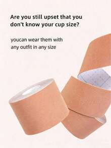 Skin-Friendly Waterproof Sweat-Resistant Breast Lift Tape, Enhances Cleavage, Suitable For Wedding Strapless Dresses And Backless Bras - Multicolor - View 5