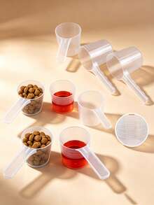 Plastic Measuring Cup, 50g, 3.38oz, With Scale, Multi-Purpose Pet Food Scoop, Suitable For Powder And Liquid, Transparent Measuring Cup, No Battery Required - Multicolor - View 4