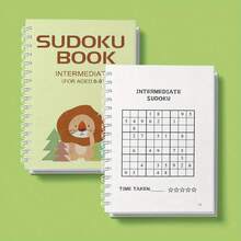 Set Buku Sudoku Lengkap untuk Usia 3 hingga 12 Tahun ke Atas dengan Empat Tingkat Progresif: Junior, Menengah, Mahir, dan Tantangan. Buku Bersampul Spiral dengan Teka-Teki Logika untuk Konsentrasi dan Pemahaman Angka. Pembelajaran Tanpa Layar, di Rumah dan Saat Bepergian. - Sudoku - View 13