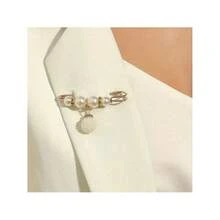 6pcs Waist Clip Brooches, Used To Fix Low-Cut Dresses To Prevent Exposure, Can Decorate Coats, Cardigans, Sweaters - Multicolor - View 10