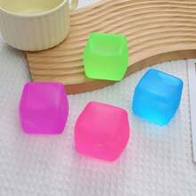 1pc Sensory Squeeze Cube, Similar To Schylling N Eedoh, Great Cube, Ideal Gift For Friends And Holidays (This Product Is Not Branded As N Eedoh, If You Feel Uncomfortable, We Suggest Not To Buy, Thank You) - Soft Toy - Soft Toy - Available In Mini And Large Capacity - Order As Needed - More Styles Coming Soon - Multicolor - View 3