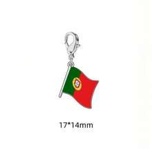 TEAMER 1pc Colorful National Flag Pattern Pendant, Handmade DIY Accessory, Can Be Used As Keychain, Bag Charm, Jewelry Decoration - Fashion Series - View 19