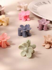10/20/30 Stück koreanischer Stil Morandi Blüten-Haarklammern für Frauen, Mini-Frontal-Haarklammern, Pony-Clips, elegante Prinzessin-Haaraccessoires (zufällige Farbe) - Verschiedenfarbig - Übersicht 6