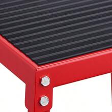 Plyometric Jump Box, 12 Inch Plyo Box, Steel Plyometric Platform And Jumping Agility Box, Anti-Slip Fitness Exercise Step Up Box Home Gym Training, Conditioning Strength Training, Red - Red - View 10