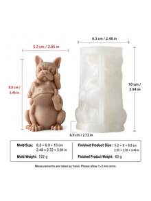 蠟燭模具－3D擁抱動物矽膠蠟燭模具，可重複使用 DIY 香氛蠟燭／手工皂／樹脂裝飾模具 - 蠟燭矽膠模具 - View 13
