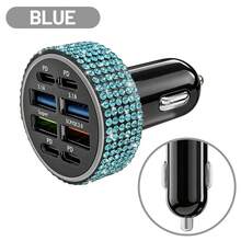 Adaptor Charger Mobil USB-C PD Bling Bling, Pengisian Cepat, Cocok untuk Berbagai Kendaraan Kecil, Kabel Pengisian Cepat 3-in-1 dengan Lampu LED dan Kristal Berlian Imitasi, Hadiah Terbaik untuk Pesta Ulang Tahun dan Liburan untuk Pria/Wanita - Beraneka warna - View 47