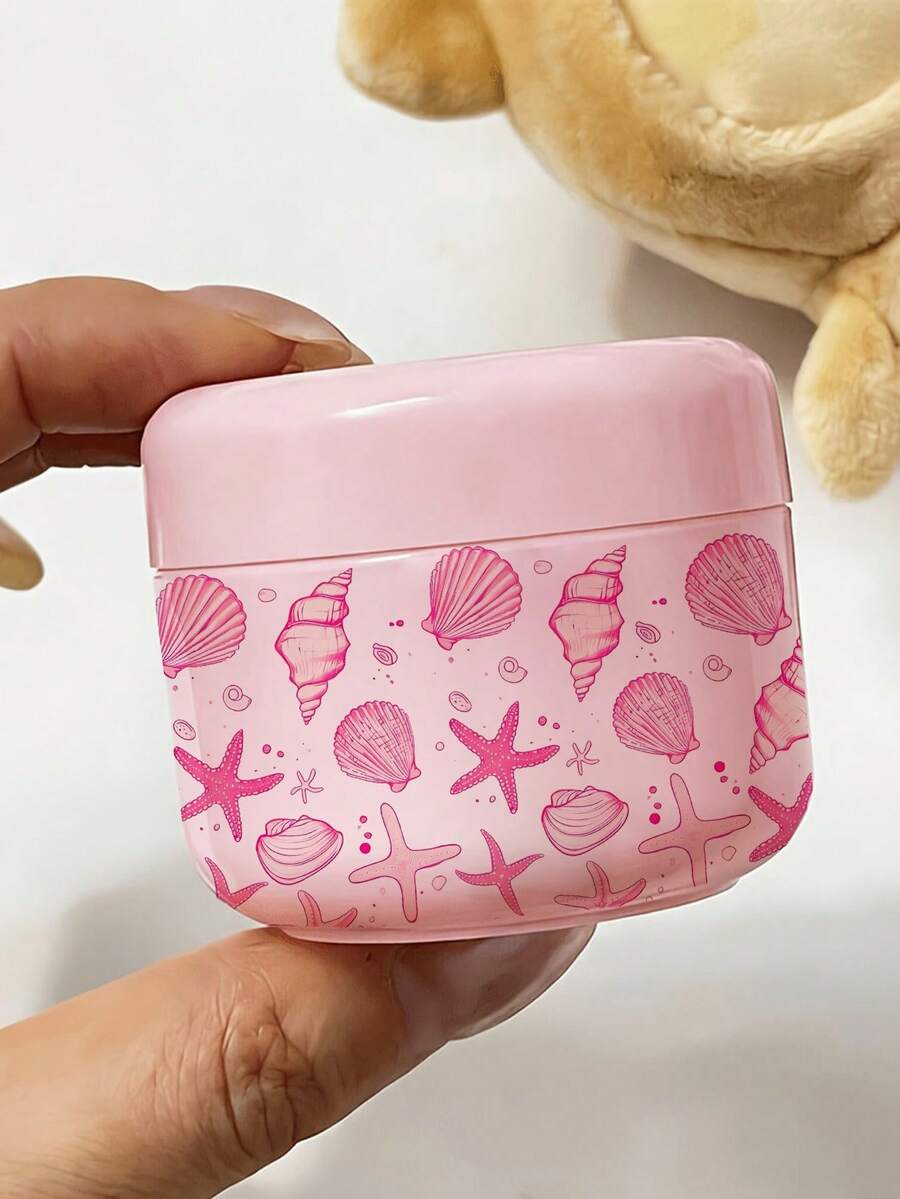 粉色貝殼海洋旅行分裝瓶,適用於乳霜、乳液及其他護膚產品,可重複使用,適合卸妝油、泥膜、身體乳液、護手霜等,海灘、夏季、郵輪及各種旅行必備,也是送給朋友、家人、閨蜜或同學的完美禮物 - 彩色 - 查看 1
