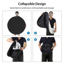 Photography Reflector, Portable Foldable, Suitable For Portrait Photography, Fill Light, Live Streaming, Light Board, Studio Photography, Outdoor Photography, Light Shield - Multicolor - View 4