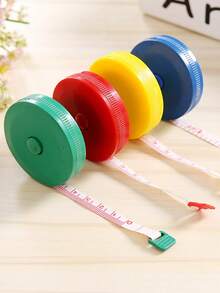 3 pièces Mètre ruban automatique rétractable mignon mini, ruban de mesure souple et flexible, règle flexible pour le corps et la couture, convient pour la perte de poids, la mesure corporelle médicale, la couture, l'artisanat de tailleur. Longueur du mètre ruban 1,5m/60in, compact et portable, échelle double face, multifonctionnel pour la maison, les vêtements et la mesure de la taille - A - Voir 3