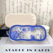 櫻花圖案眼鏡盒，便攜防壓復古眼鏡套，磁吸式開關設計，時尚眼鏡收納盒中性款－完美禮物，臥室裝飾，返校季 - 查看 6