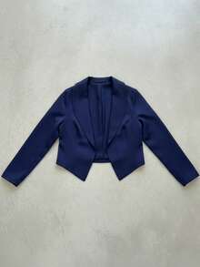 Blazer Feminino Plus Size Alfaiataria Social Premium Plus Size Moda Evangelica Elegante Casual - verde pistache - Visão 5
