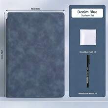 Whiteboard Notebook Portable A5 Sketchbook Memo Board Writing Board Erasable Math Notes Drawing Painting - A5 - View 12