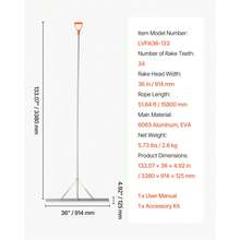 Garden Rakes - 133 Inches - View 11