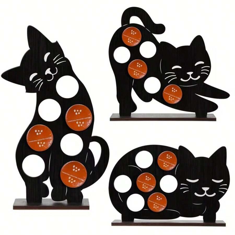 Black Acrylic Coffee Capsule Storage Rack, Multi-Functional Party Gift, Suitable For Birthday And Party, Used For Event Decoration And Gift, Party Gift Accessory, Durable Acrylic - Black - View 1