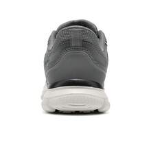 Skechers Lightweight Breathable Mesh Lace-Up Low-Top Walking Shoes For Men, Versatile Casual Sneakers For Daily Commute - Dark Gray - View 4