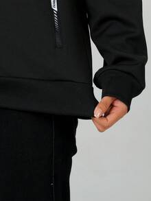 Women Winter Sports Fleece Lined Zip Up Sweatshirt Jacket, Versatile Athletic Coat For Running Cycling Workout - Black - View 4