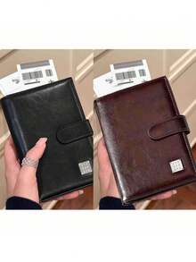 RFID 防盜護照夾，多功能大容量旅行信用卡錢包，極簡旅行護照保護套錢包 RFID 防盜名片夾旅行配件，適合女性和男性 - 彩色 - 查看 18