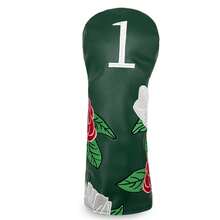 1PC Exquisite Golf Headcover With Delicate Floral Embroidery. Made Of PU Material, Fits Driver, Fairway Wood And Hybrid. It Shields Golf Club Head Against Scratches And Dust, Practical For Daily Golf Use,The Best Choice For Gifting - Dark Green - View 12