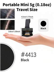 GOIPLE 0.18oz/5g Hairline Powder Waterproof Instant Coverage For Bald Spots, Forehead, Filling Sparse Areas, Hairline Shadow Powder, Includes Mini Mirror, Sponge Puff - Gold - View 23