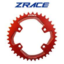 ZRACE BCD96-M 非對稱山地車鏈輪 32T/34T/36T/38T，4孔山地車曲柄盤，黑色/紅色 - 紅色 - 查看 11