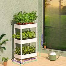 Multi-Tier Balcony Vegetable Planter, Modular Planting System, Rooftop Vegetable Rack, Berry Pot, Indoor Flower Stand - Three-story Grade a [Balcony Vegetable Gardening] - View 5