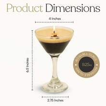 Espresso Martini Candle Unique Gifts For Women Girls,Strong Scented, Natural Soy Wax Coffee Candle Decor For Home,Bedroom,Coffee Martini Candles Gifts For Birthday,Valentine - Multi Scents - View 8