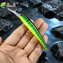 HENGJIA Deep Diving Minnow Lure 12.5cm 11g Slow Sinking Hard Bait Long Distance Casting Fishing Lure Set Suitable For Trout, Pike, Sea Bass Freshwater And Saltwater - Multicolor - View 2
