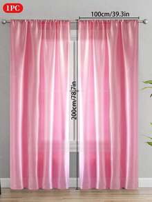 1PC Rod Pocket Design Partition Curtain, Solid Color Smooth Semi-Sheer Window Curtain, Suitable For Living Room, Bedroom, Wedding, Party Backdrop And Other Decorative Curtains - Multicolor - View 21