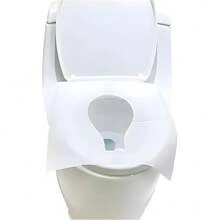 Toilet Seat Covers Disposable - 10/20/30/40/50/60/100PcskFlushable Paper Toilet Seat Covers For Adults Kids Potty Training, Travel Essential Accessories For Public Restrooms Airplane Camping - White - View 2