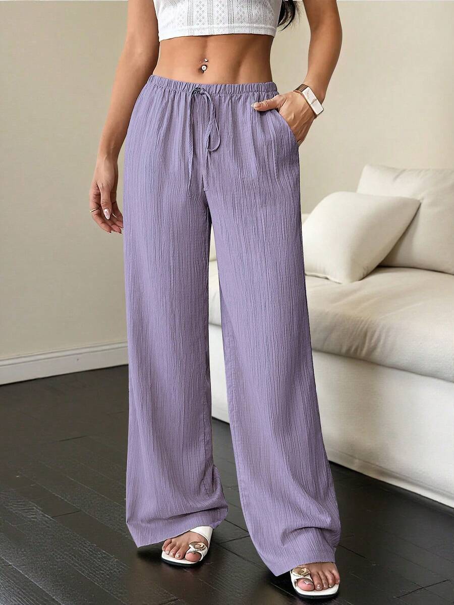 Women Pants - 紫羅蘭色 - 查看 1