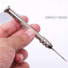 El set de herramientas multifuncionales para coser cuero incluye agujas reemplazables, punzones y herramientas para reparación de calzado y artículos de cuero hechos a mano. - 1 ganchillo - Ver 8