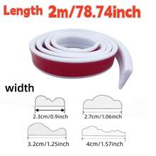 1Roll 2m/78.74inch Self Adhesive PVC Decorative Strip Flexible Bendable For Walls Floors Cabinets Photo Frame Home Decoration DIY Sticker Suitable For Walls, Floors, Cabinets- Easy Installation - A - View 4
