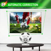 Salange HY300F 便攜式足球投影機：超短焦、720p、8K、Wi-Fi 6、Android 14、藍牙 5.4 – 適合運動迷的戶外電影院 - 查看 8