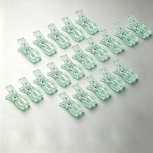 20pcs 3.5 Inch Heavy Duty Transparent Plastic Spring Clamps | Multi-Purpose Balloon Arch Fixing Clips, Suitable For Fixing Backdrop, Sturdy And Durable Craft Clips, Suitable For Birthday Party, Wedding Decoration, Halloween, Thanksgiving, Christmas Decoration, Woodworking Projects And Photography Studio, Essential Tool Set For Enthusiasts - Multicolor - View 20