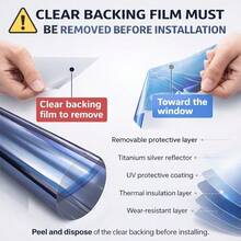 30/60cm Sunscreen And Heat-Insulating Glass Sticker, One-Way See Through Privacy Window Film, Electrostatic Adsorption Window Sticker, Home Office Bathroom Window Sunshade Film - Multicolor - View 12