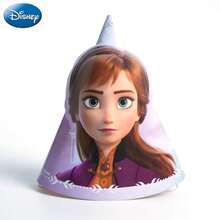 Monogram 10PCS Disney Officially Licensed Frozen Theme Princess Birthday Party Disposable Tableware Set Dessert Table Scene Decoration Layout Outdoor Picnic Tablecloth Dinner Plate Birthday Hat Water Cup Straw Pull Flag Birthday Gift - Frozen - View 6