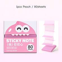 1pc Fruit Themed Pull-Out Pearlescent Sticky Notes, Transparent Color Self-Adhesive Memo Tabs, For Marking Key Knowledge And Sort, First Day Of School - Multicolor - View 11