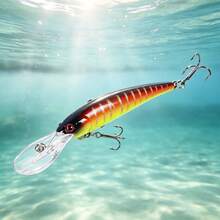 HENGJIA Deep Diving Minnow Lure 12.5cm 11g Slow Sinking Hard Bait Long Distance Casting Fishing Lure Set Suitable For Trout, Pike, Sea Bass Freshwater And Saltwater - Multicolor - View 5